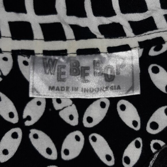 WE BE BOP Button Up Oversized Tunic Top Patchwork Wearable Art Plus Size 2 - Picture 7 of 9